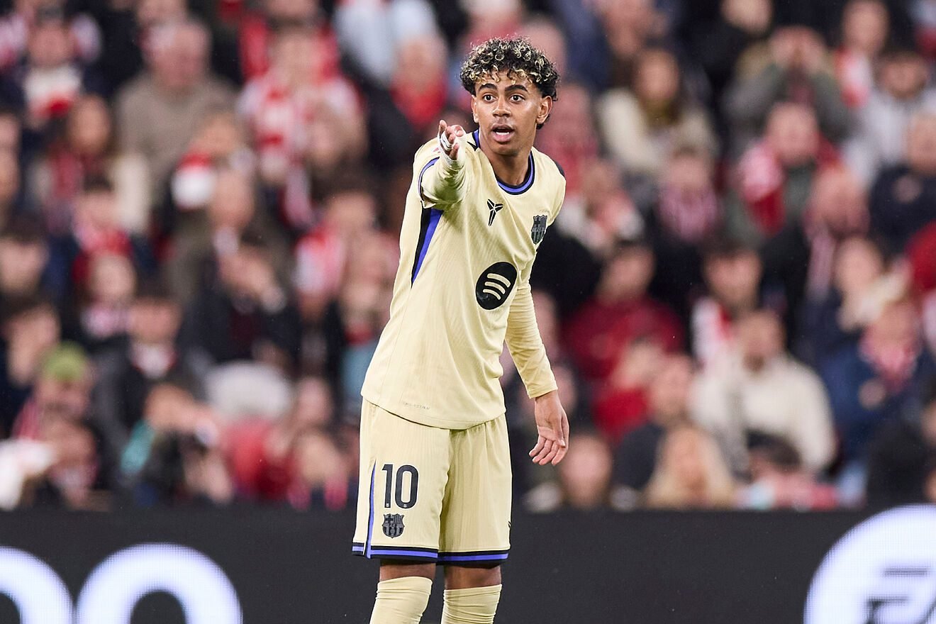 Lamine Yamal is one yellow card away from a one-game suspension in the...